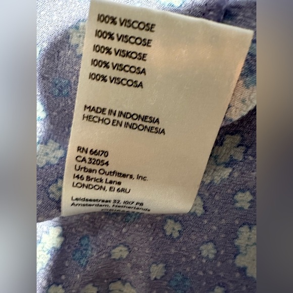 Free People Irl Floral Ice Combo Viscose Purple Silky Mini Slip Skirt - Picture 8 of 11